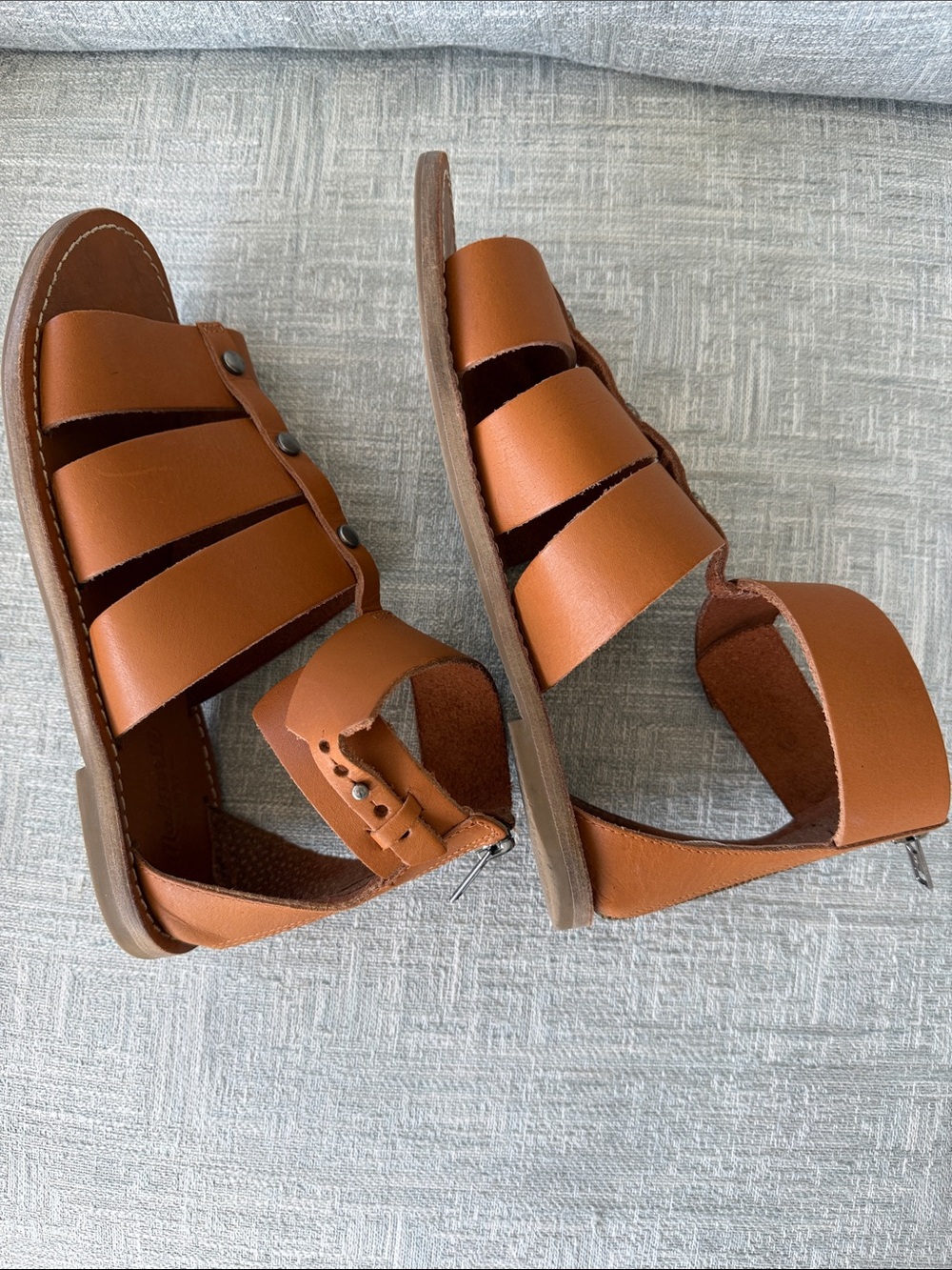 Madewell Rowan Gladiator Sandals Women's Size 7 .5 - Picture 6 of 10